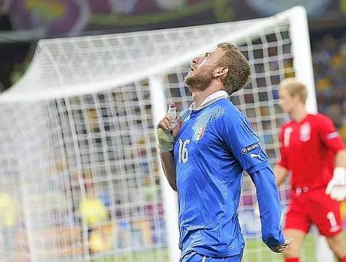 Capitan De Rossi, tra i migliori nella gara contro l'Olanda