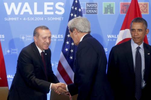 Erdogan, Kerry e Obama al summit della Nato di Newport (Galles) 