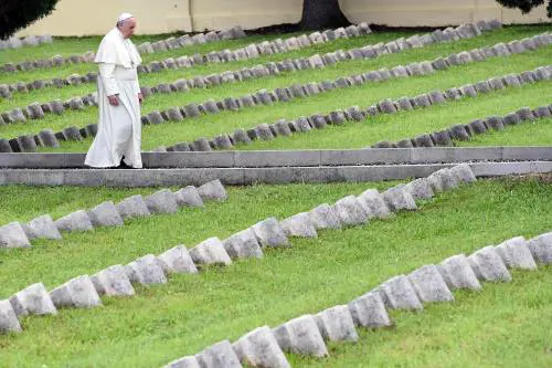 Il Papa a Redipuglia per i 100 anni della Prima guerra mondiale