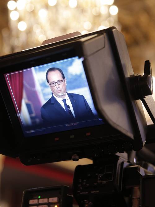 François Hollande in conferenza stampa
