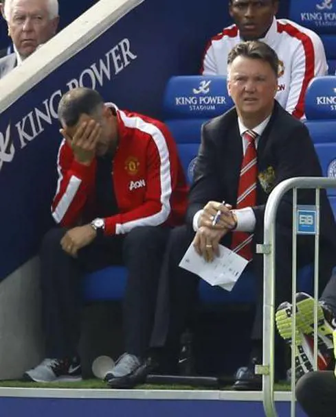 L'incredulità di Giggs e Van Gaal di fronte all'ennesima delusione Red Devils