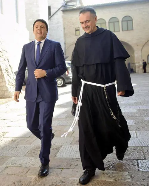 Renzi in pellegrinaggio ad Assisi