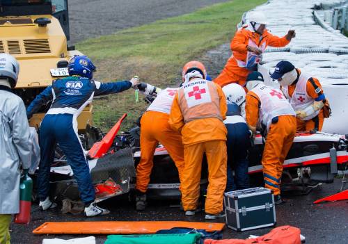 Gp del Giappone, grave incidente per Jules Bianchi