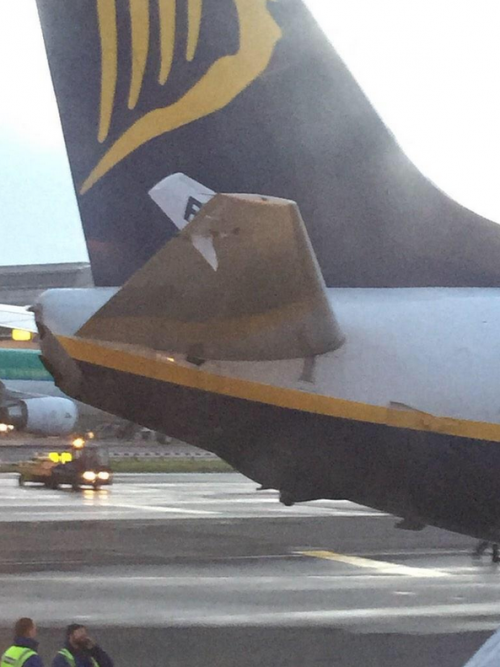 Collisione tra due aeroplani Ryanair: paura a Dublino