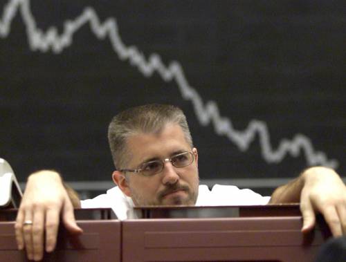 Borse nella morsa della recessione