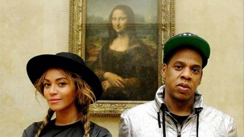 Jay-Z, Beyoncè e la figlia Blue Ivy Visita privata (con selfie) al Louvre