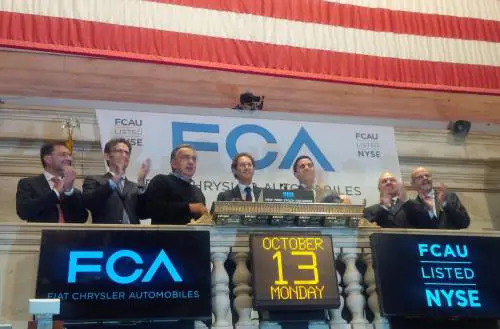 Fca, debutto con perdita a Wall Street