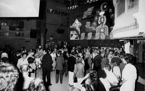 L'interno del locale Studio 54 negli anni '80