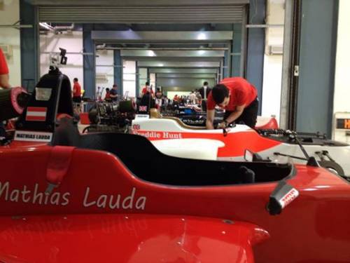 Le macchine di Mathias Lauda e Freddie Hunt