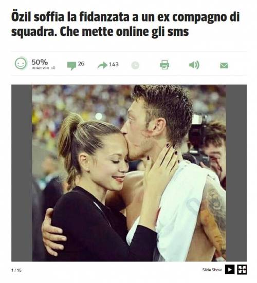 Playboy Özil colpisce ancora: "ruba" la ragazza ad un ex compagno 