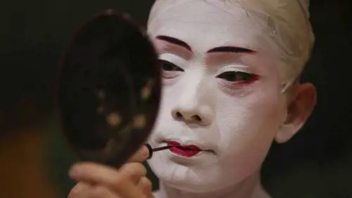 Una dimostrazione di teatro Kabuki in Giappone
