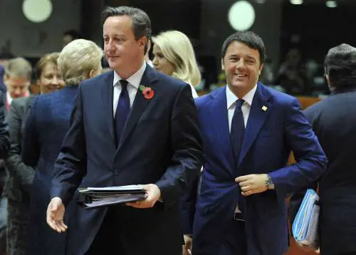 Cameron sta con Renzi: "No alle richieste di Bruxelles"
