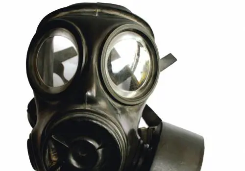 Una maschera antigas