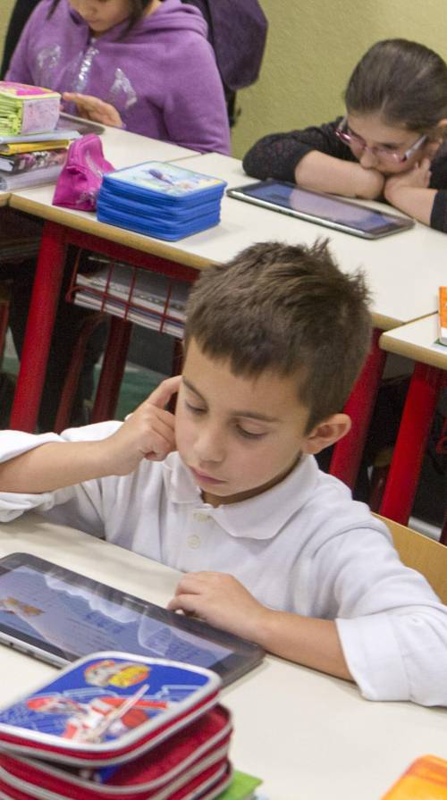 Sui banchi col tablet In classe cresce la voglia di imparare