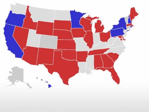 In rosso gli stati guidati da governatori repubblicani