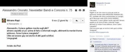 La mail di Rapi pubblicata da Onorato su Facebook