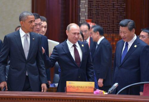 Obama, Putin e Xi Jinping  