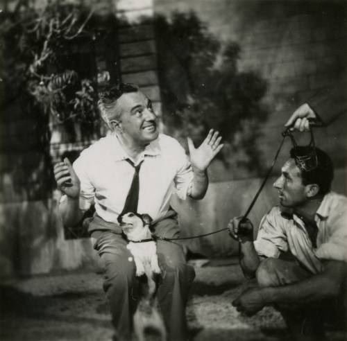 Vittorio De Sica sul set di "Umberto D."