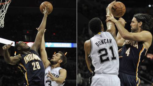 Il match Spurs-Pacers, con Messina sulla panchina