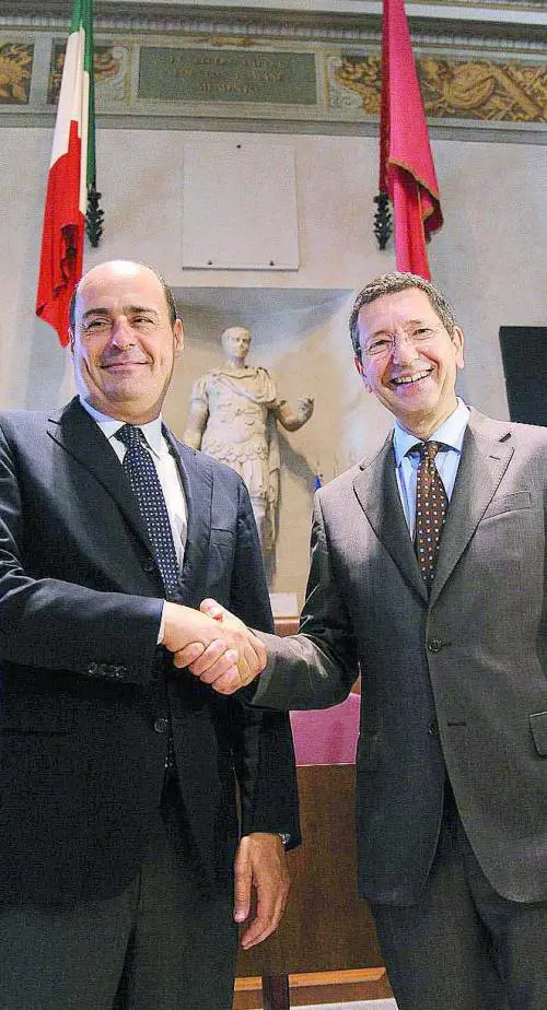Nicola Zingaretti e Ignazio Marino