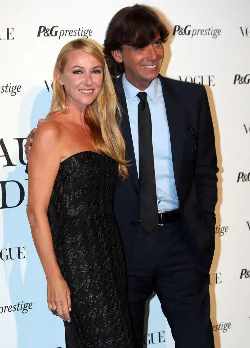 Frida Giannini, stilista della casa di moda Gucci, e Patrizio Di Marco, Ceo Gucci