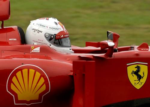 Sebastian Vettel a bordo di una F2012