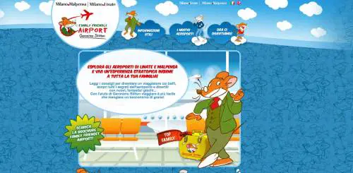 Geronimo Stilton accoglie i bimbi a Malpensa e Linate