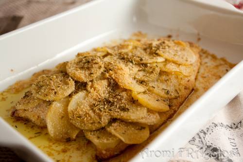 Filetto di persico in crosta di patate