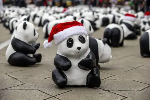 1.600 panda di carta "invadono" Kuala Lumpur