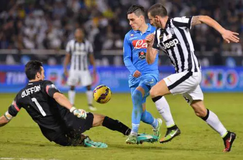 Gianluigi Buffon e Leonardo Bonucci fermano Callejon