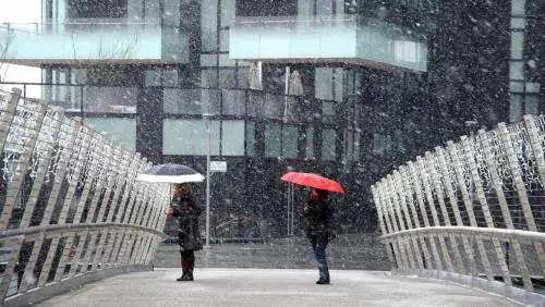 Su Milano è scesa la prima neve