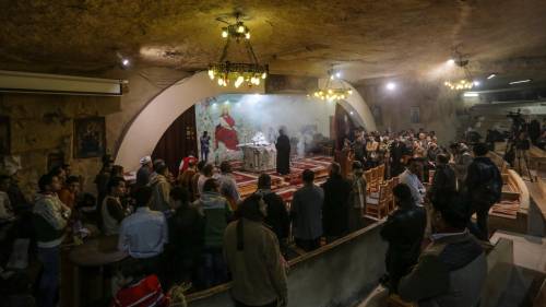 Egitto, la messa di Natale alla Chiesa di San Simeone