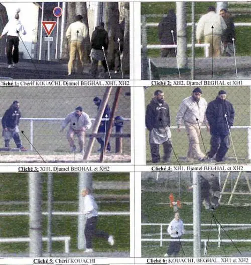 Le immagini di Cherif Kouachi durante la sorveglianza dei servizi segreti