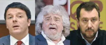 Renzi, Grillo e Salvini. Sotto il leader niente, men che meno la cultura