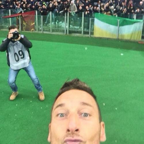 Il selfie di Totti