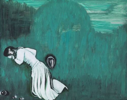 Opera di Enzo Cucchi, artista della Transavanguardia