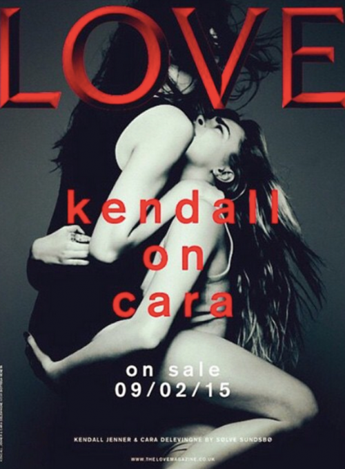 La copertina lesbo con Cara Delevigne e Kim Kardashian