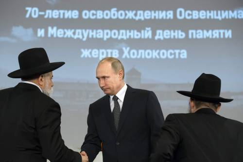 Putin incontra la comunità ebraica di Mosca