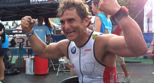 Zanardi, record mondiale nell'IronMan: "Voglio vivere fino a 200 anni"