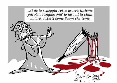 Clicca sulla foto per vedere tutta la vignetta di Bruno Bozzetto