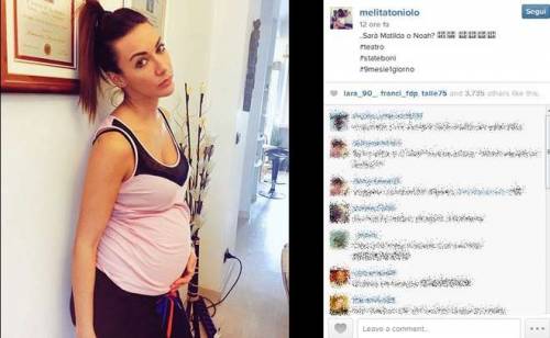 Melita Toniolo ed il pancione su Instagram: "Sarà Matilda o Noah?"
