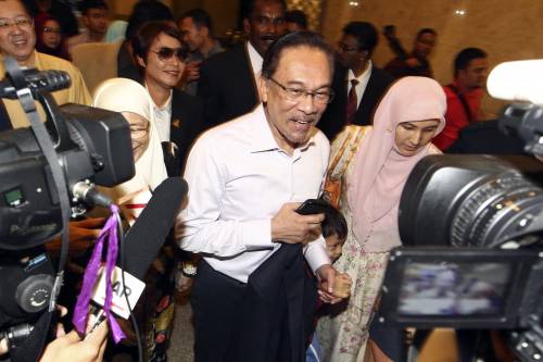 Il numero uno dell'opposizione malese Anwar Ibrahim in tribunale a Putrajaya