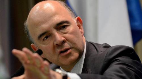 Il commissario europeo agli Affari economici e finanziari Pierre Moscovici