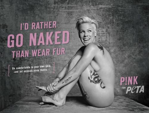 Pink nuda per PETA