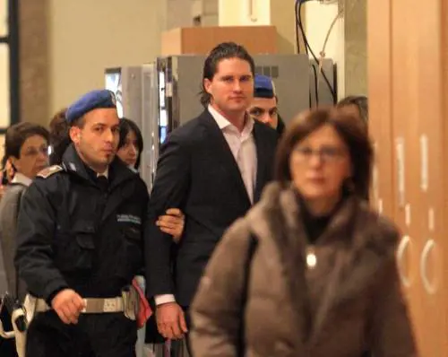 Nella foto l'imputato Alexander Boettcher al processo