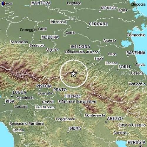 Scossa di magnitudo 3.9 ​tra Bologna e Firenze, paura tra la gente