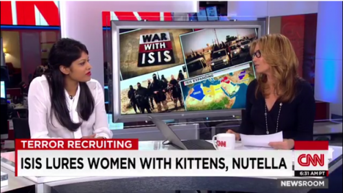 "L'Isis attira le donne con Nutella e gattini": ridicolizzata la Cnn