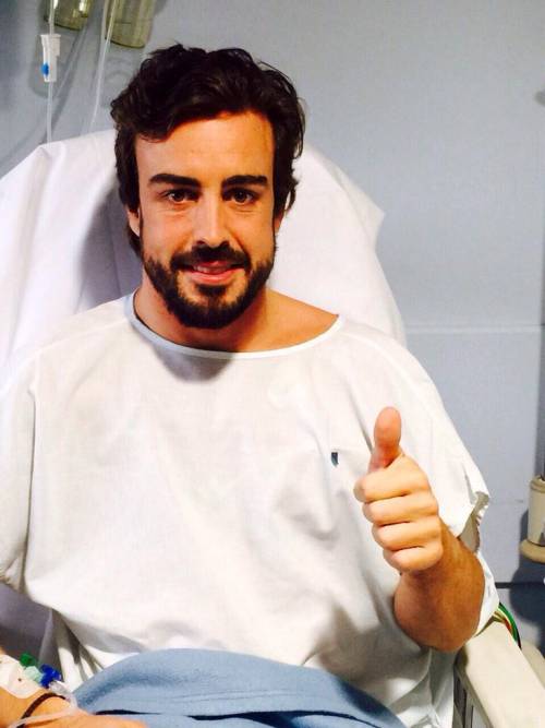 Formula Uno, Fernando Alonso lascia l'ospedale