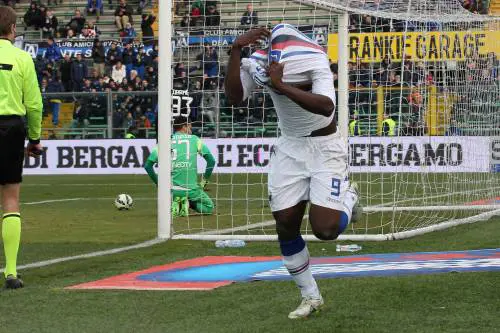 La Samp rimonta l'Atalanta con Muriel e Okaka
