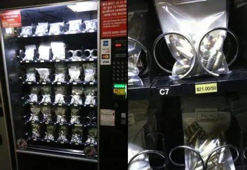 Ecco il distributore automatico di proiettili